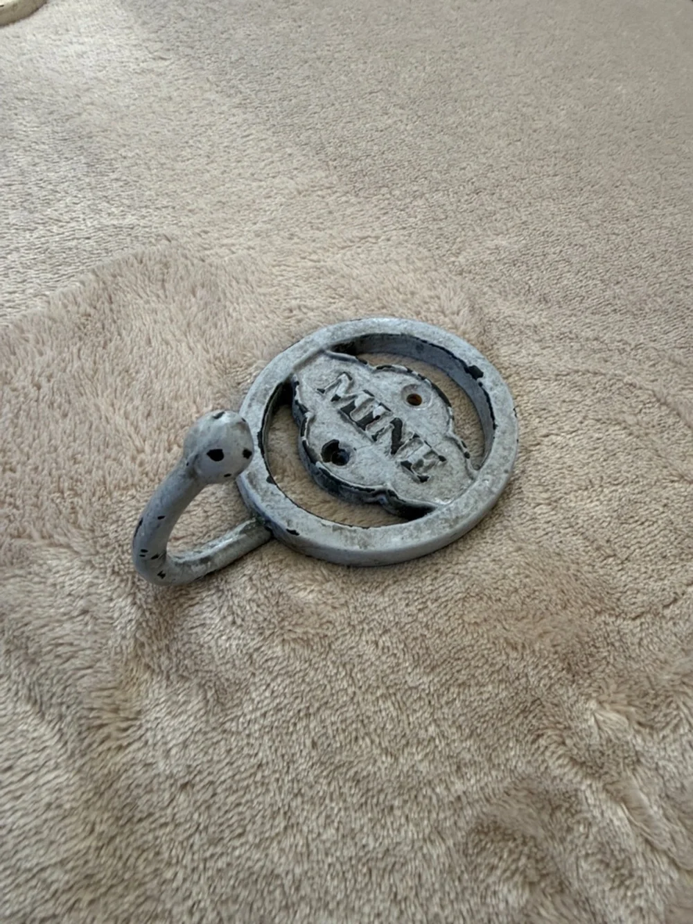 Mine & Yours Decorative Wall Hooks in Gray and Cream